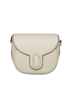 MARC JACOB THE SMALL SADDLE BAG IN WHITE LEATHER