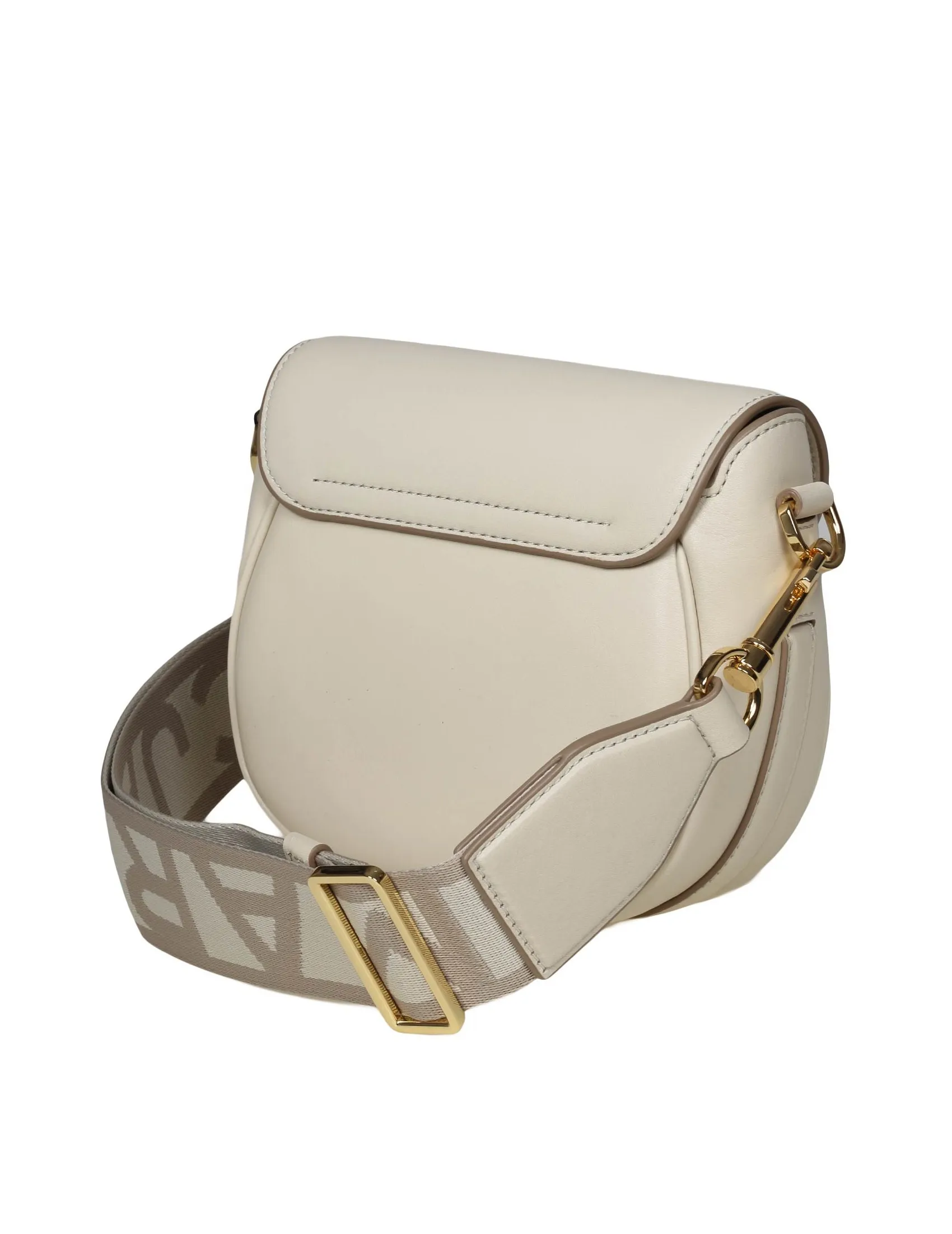 MARC JACOB THE SMALL SADDLE BAG IN WHITE LEATHER