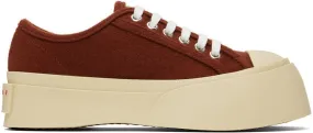 Marni Brown Felt Pablo Sneakers