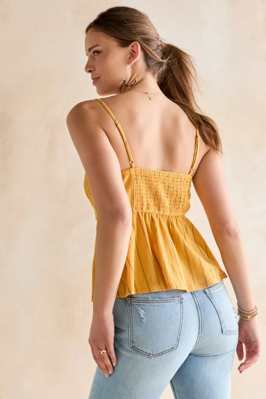 Martha Crinkle Textured Tank Top