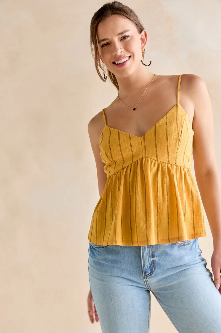 Martha Crinkle Textured Tank Top