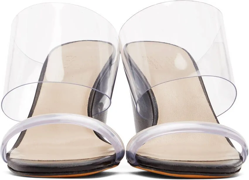 Maryam Nassir Zadeh Transparent & Black Olympia Wedge Sandals