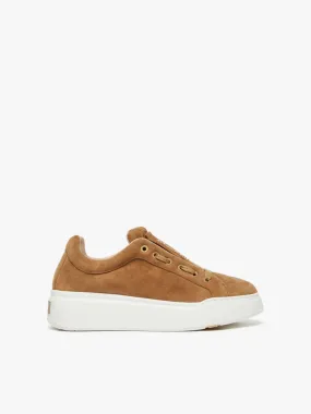 MaxMara Suede Sneakers Tobacco | Luxury and style at your fingertips