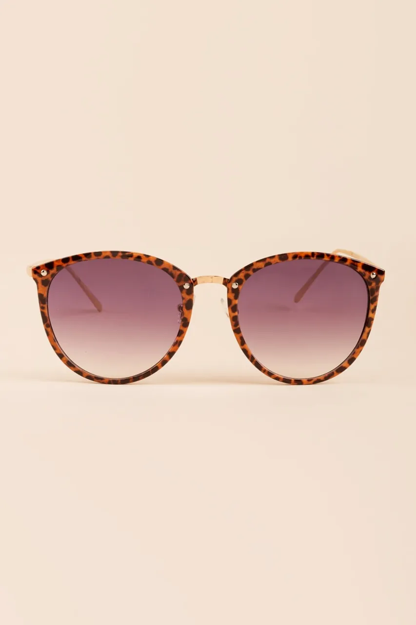 Maya Thin Leopard Sunglasses