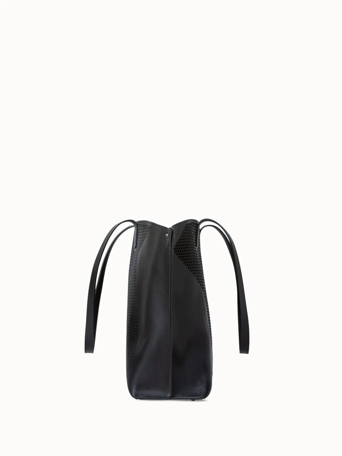 Medium Ai Shoulder Bag in Leather with Lasercut Kinderstern