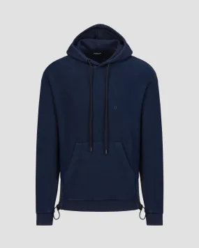 Men's navy blue hoodie Dondup Fleece  UF697-890