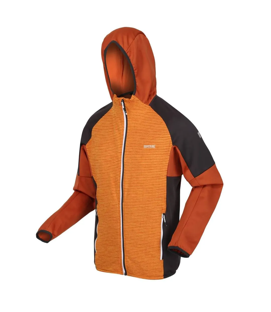 Mens attare ii extol stretch hooded jacket orange pepper/burnt copper Regatta