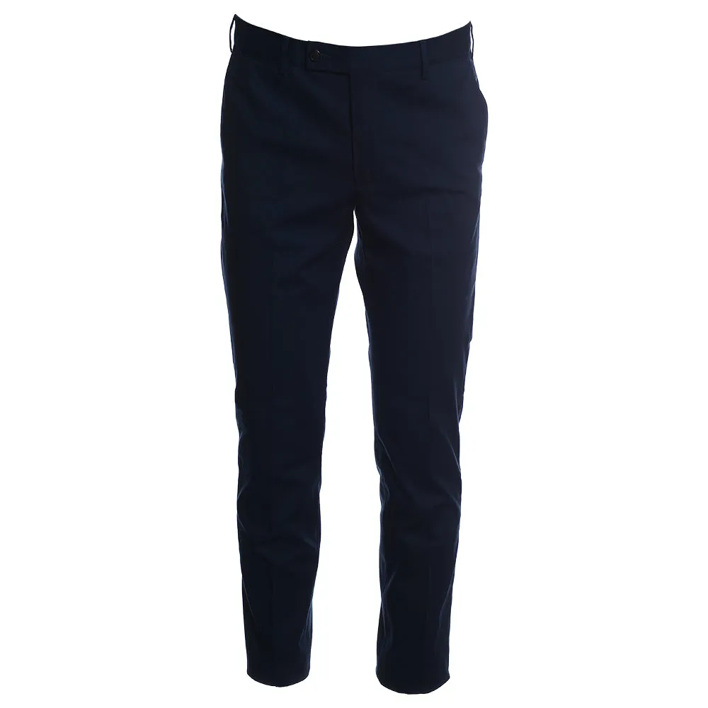 Men's Hackett AML Piece Dye Texture Trousers in Navy