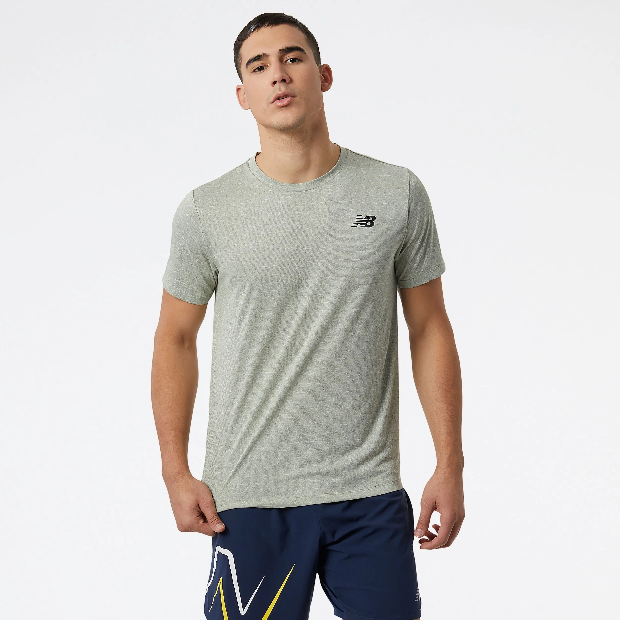 Men's New Balance Short Sleeve Tech Tee - MT01012-OLF