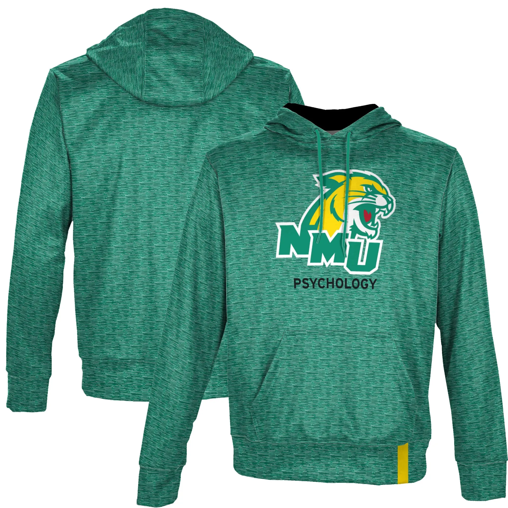 Men's ProSphere Green Northern Michigan Wildcats Psychology Name Drop Pullover Hoodie