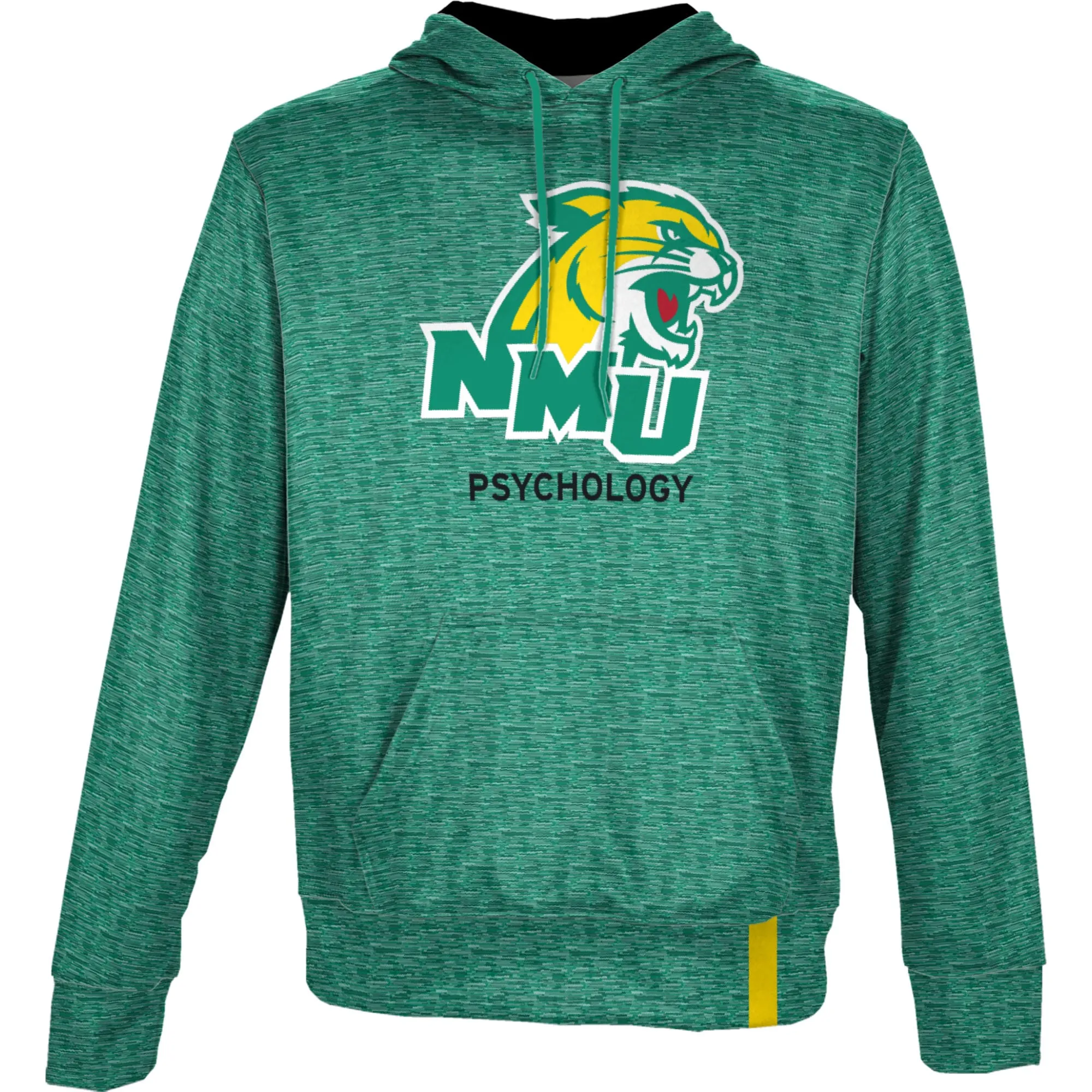 Men's ProSphere Green Northern Michigan Wildcats Psychology Name Drop Pullover Hoodie