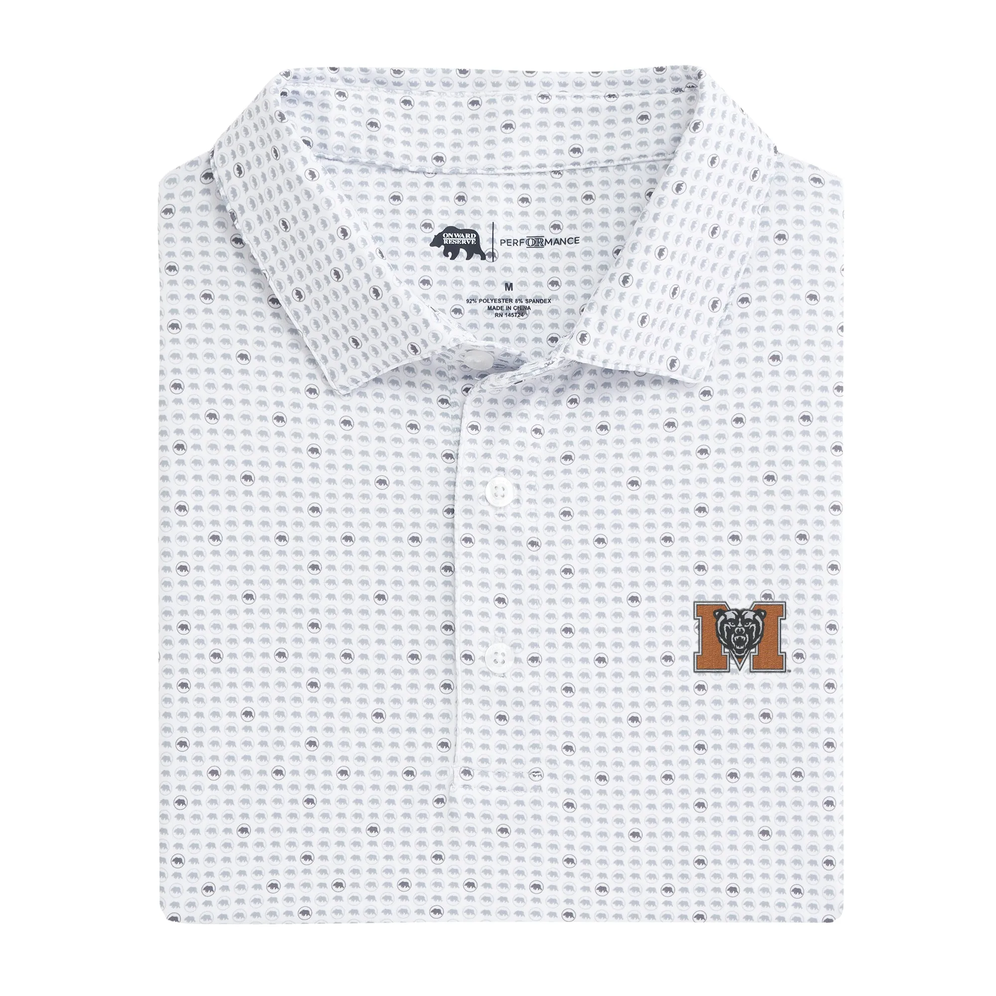 Mercer Tour Logo Printed Performance Polo