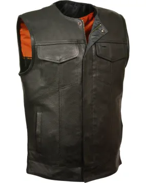 Milwaukee Leather Men's Collarless Club Style Vest - Big 3X