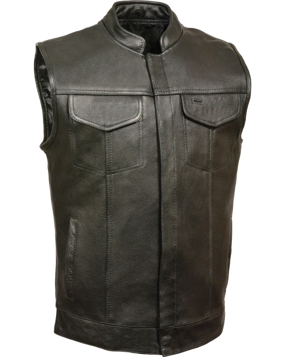 Milwaukee Leather Men's Open Neck Club Style Vest - 3X