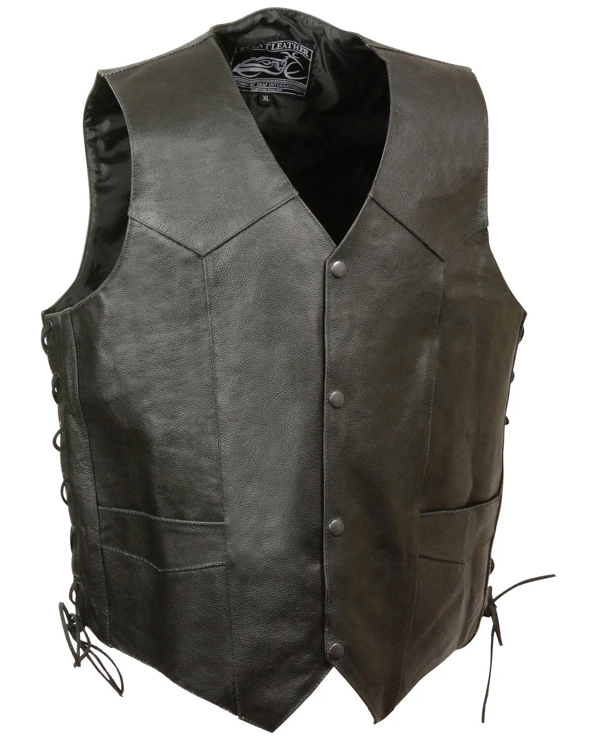 Milwaukee Leather Men's Side Lace Live To Ride Vest - 3X