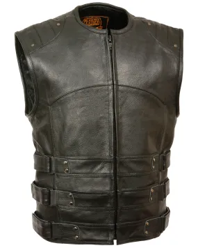 Milwaukee Leather Men's Updated SWAT Style Biker Vest