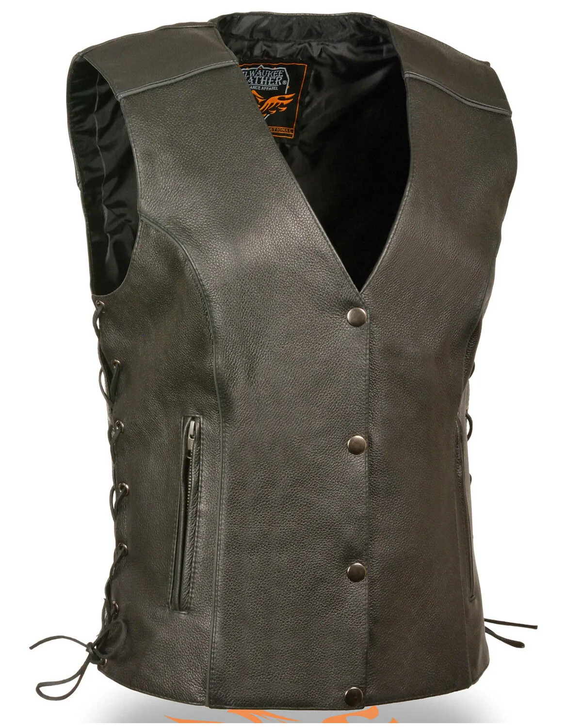 Milwaukee Leather Women's Side Lace Concealed Carry Vest - 5X