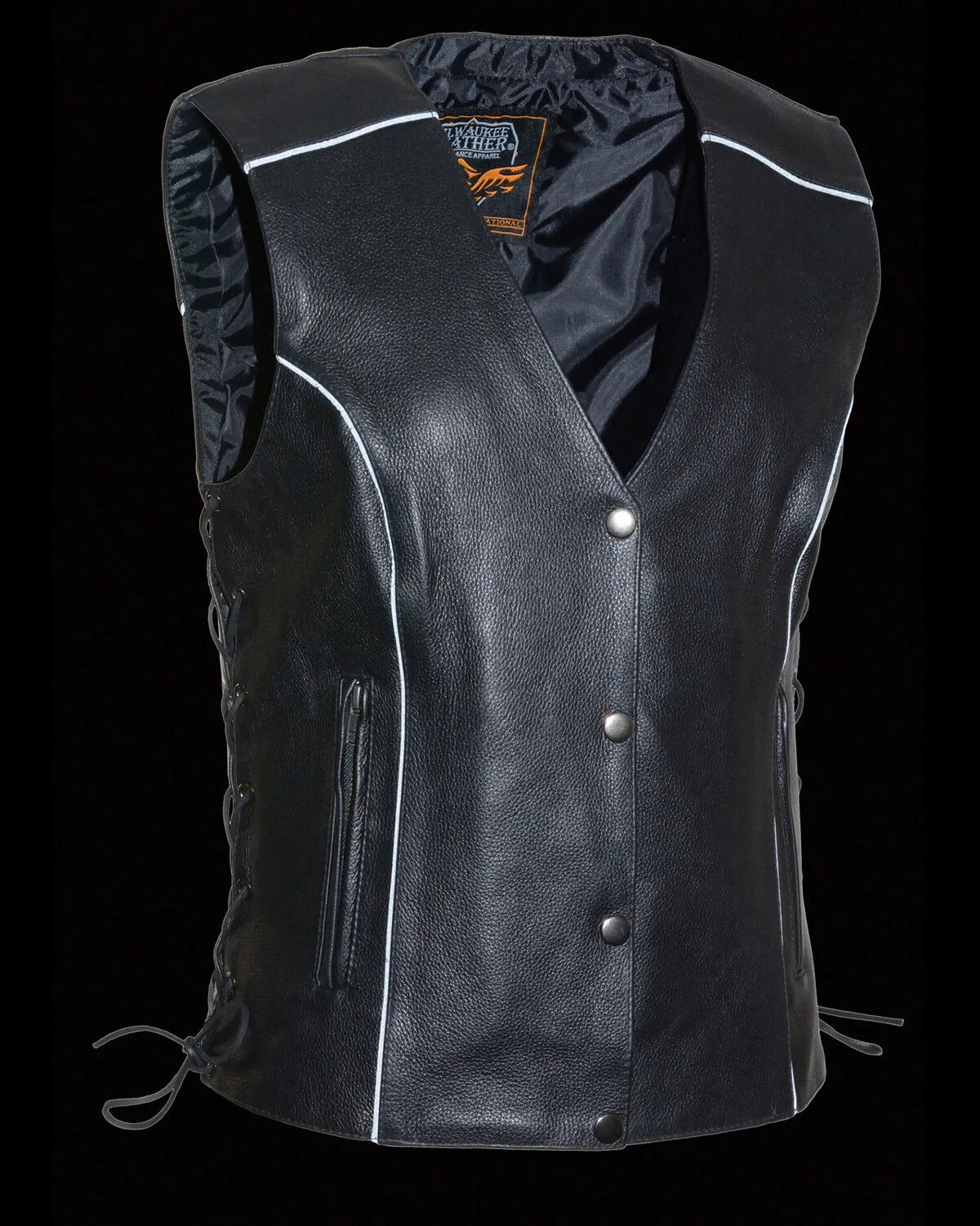 Milwaukee Leather Women's Side Lace Concealed Carry Vest