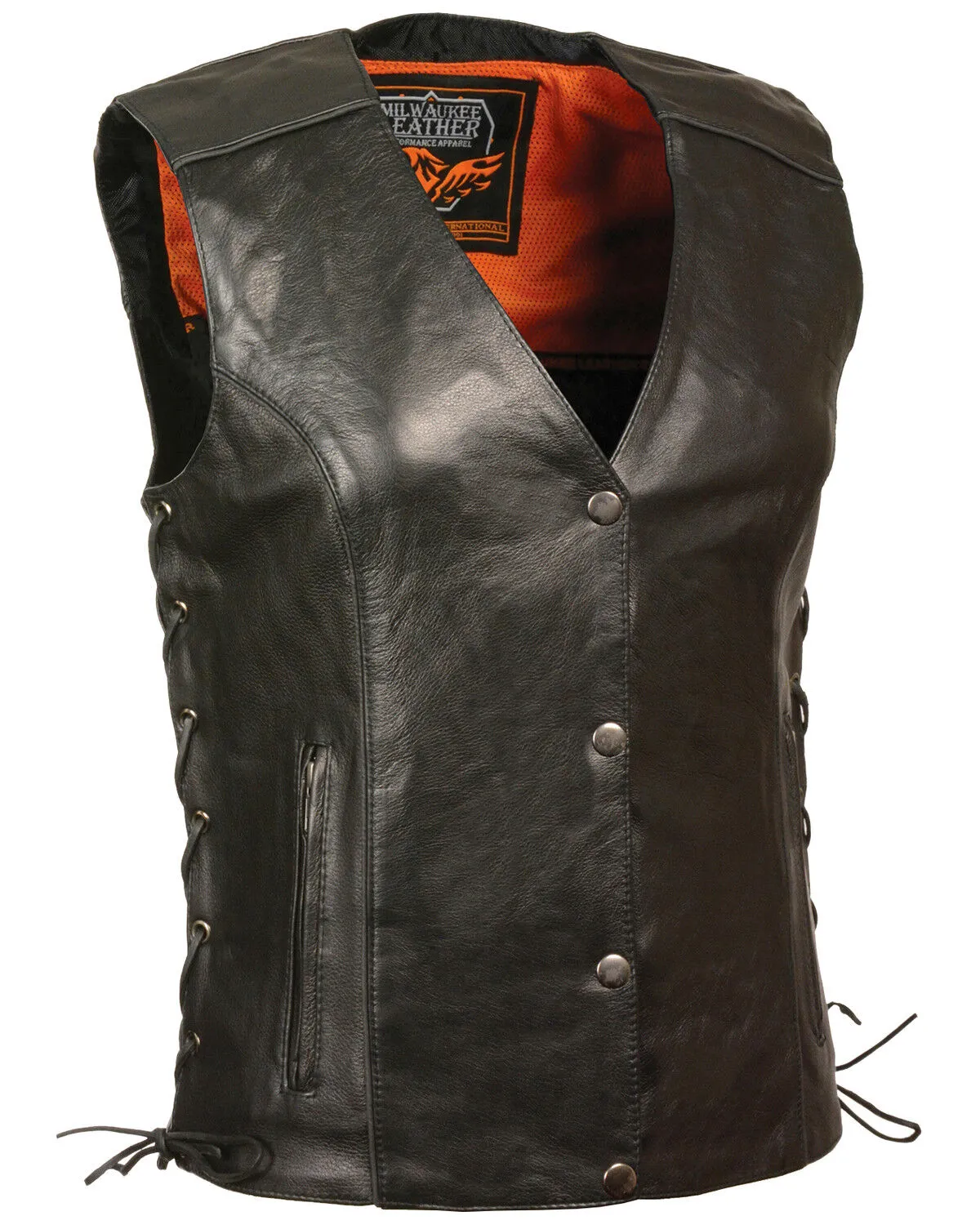 Milwaukee Leather Women's Stud & Wings Leather Vest - 4X