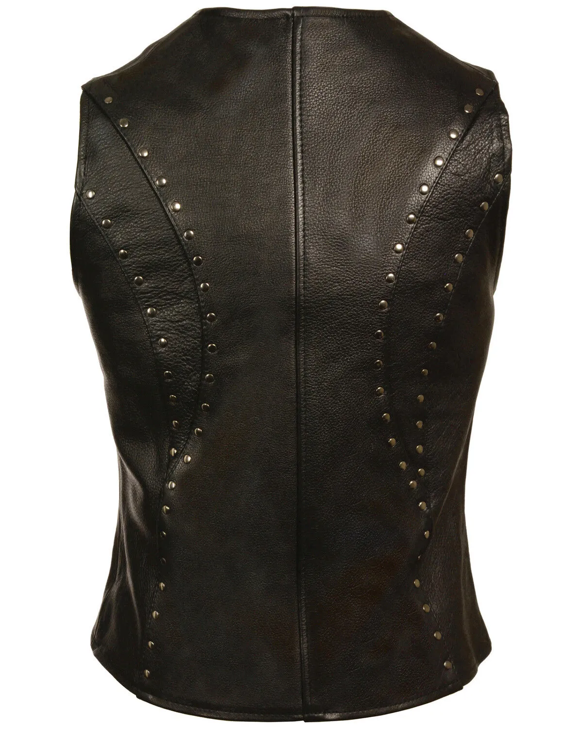 Milwaukee Leather Women's Studded Zip Front Vest - 5X