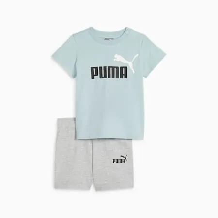 Minicats Tee and Shorts Set - Infants 0-4 years | Turquoise Surf | PUMA Shop All Puma | PUMA 