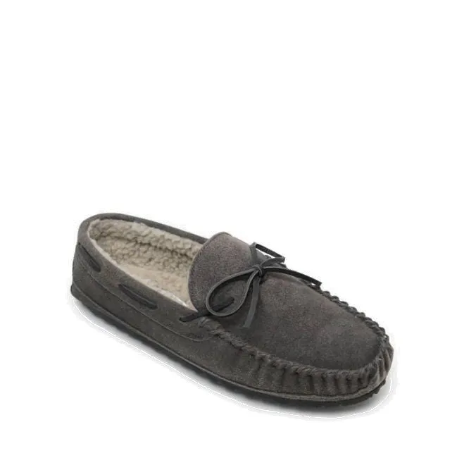 Minnetonka Men's Casey Slipper - Charcoal