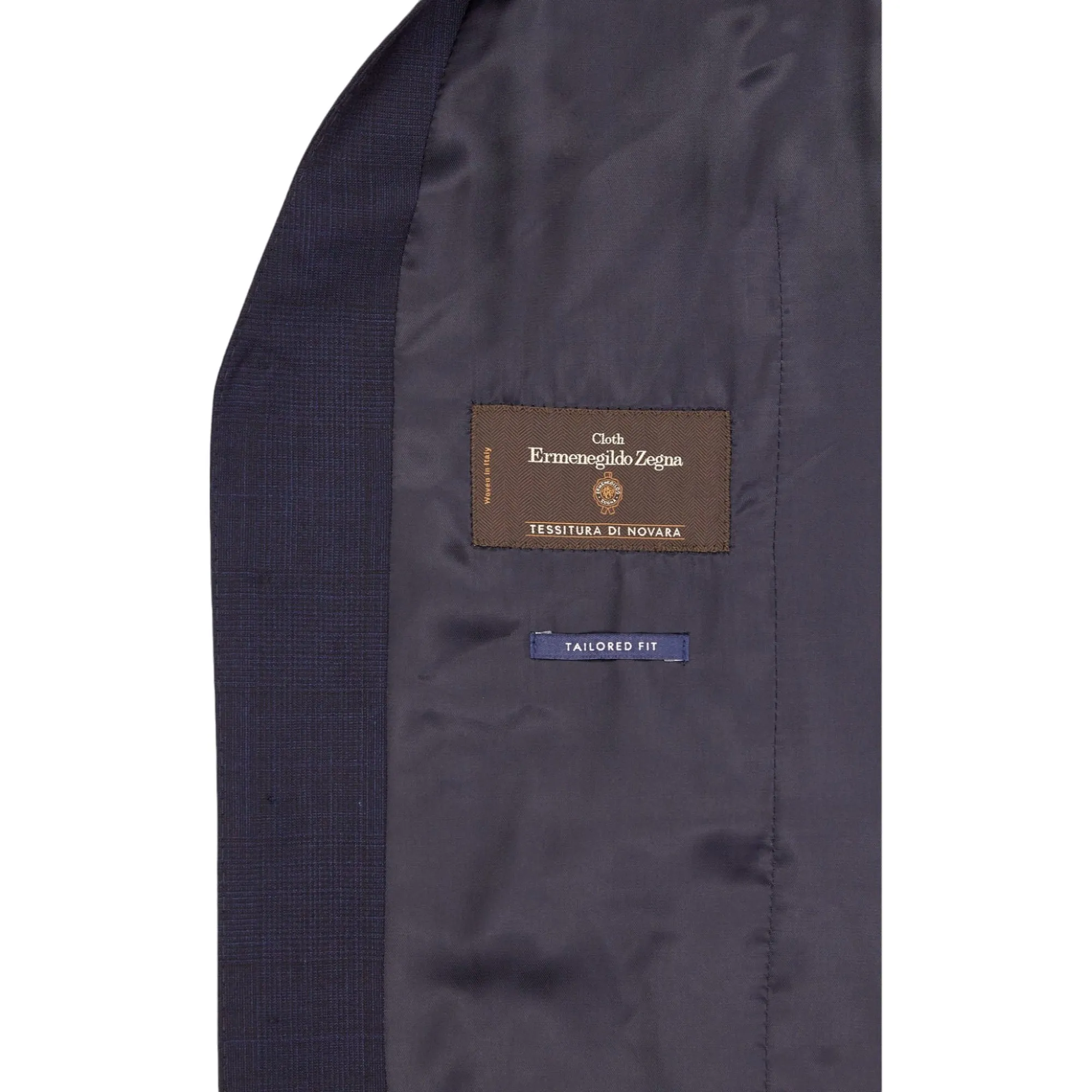 Moss Navy Wool Blend Waistcoat