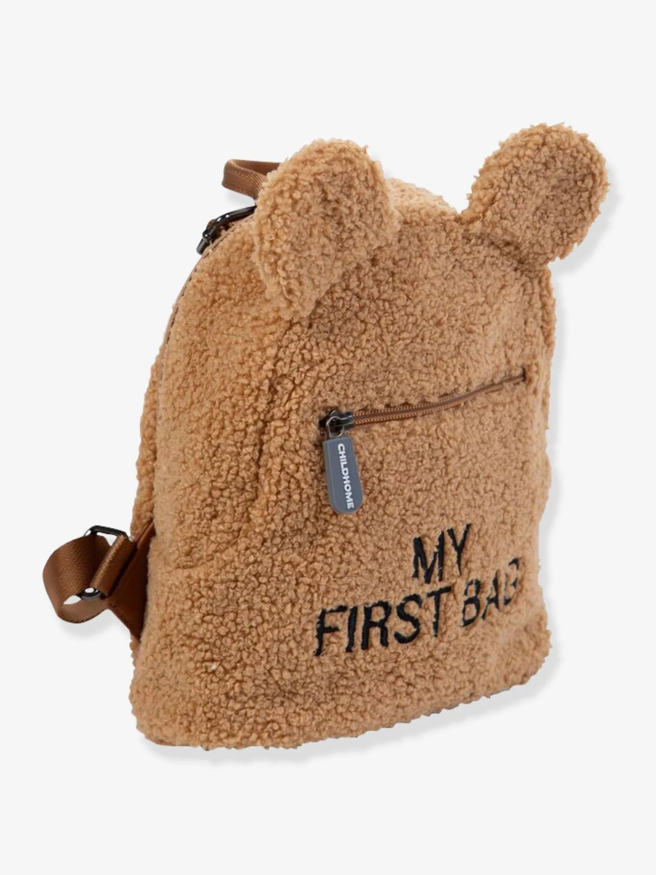 My First Bag Teddy Backpack, by CHILDHOME - dark beige