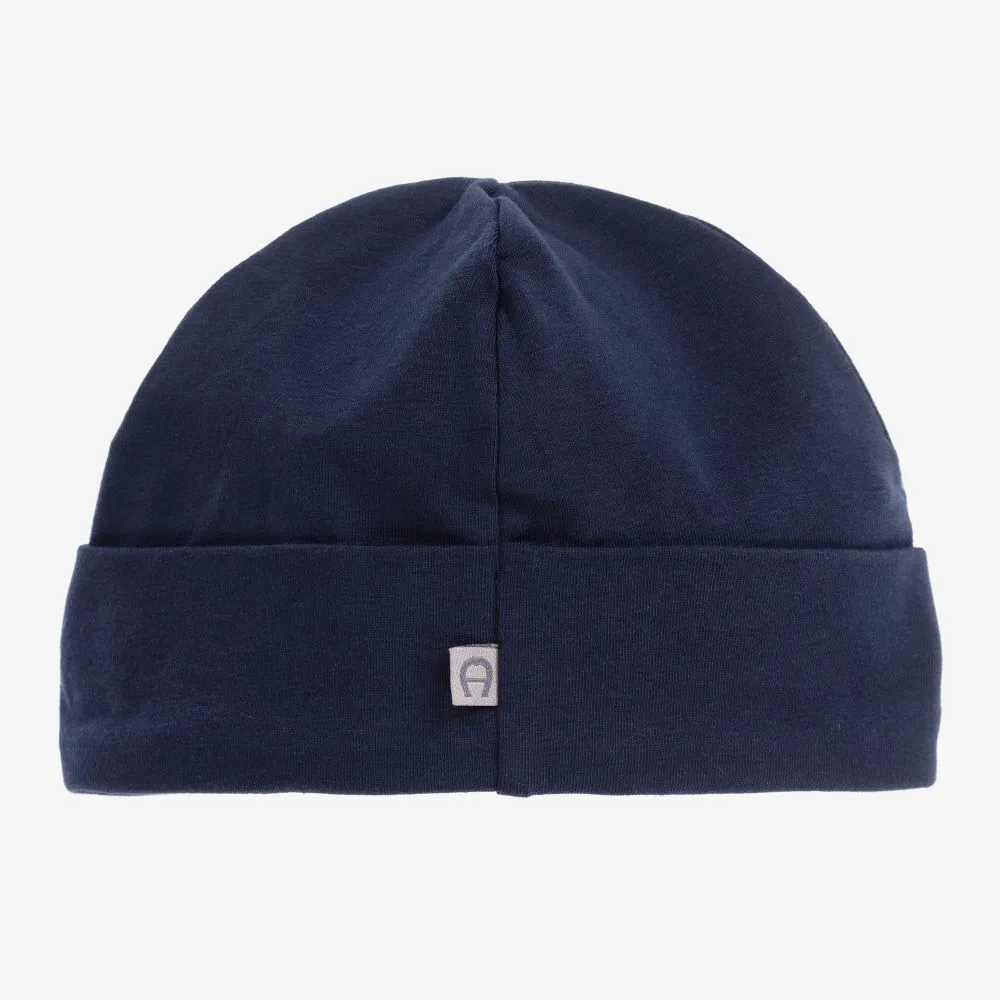 Navy Blue Pima Cotton Baby Hat