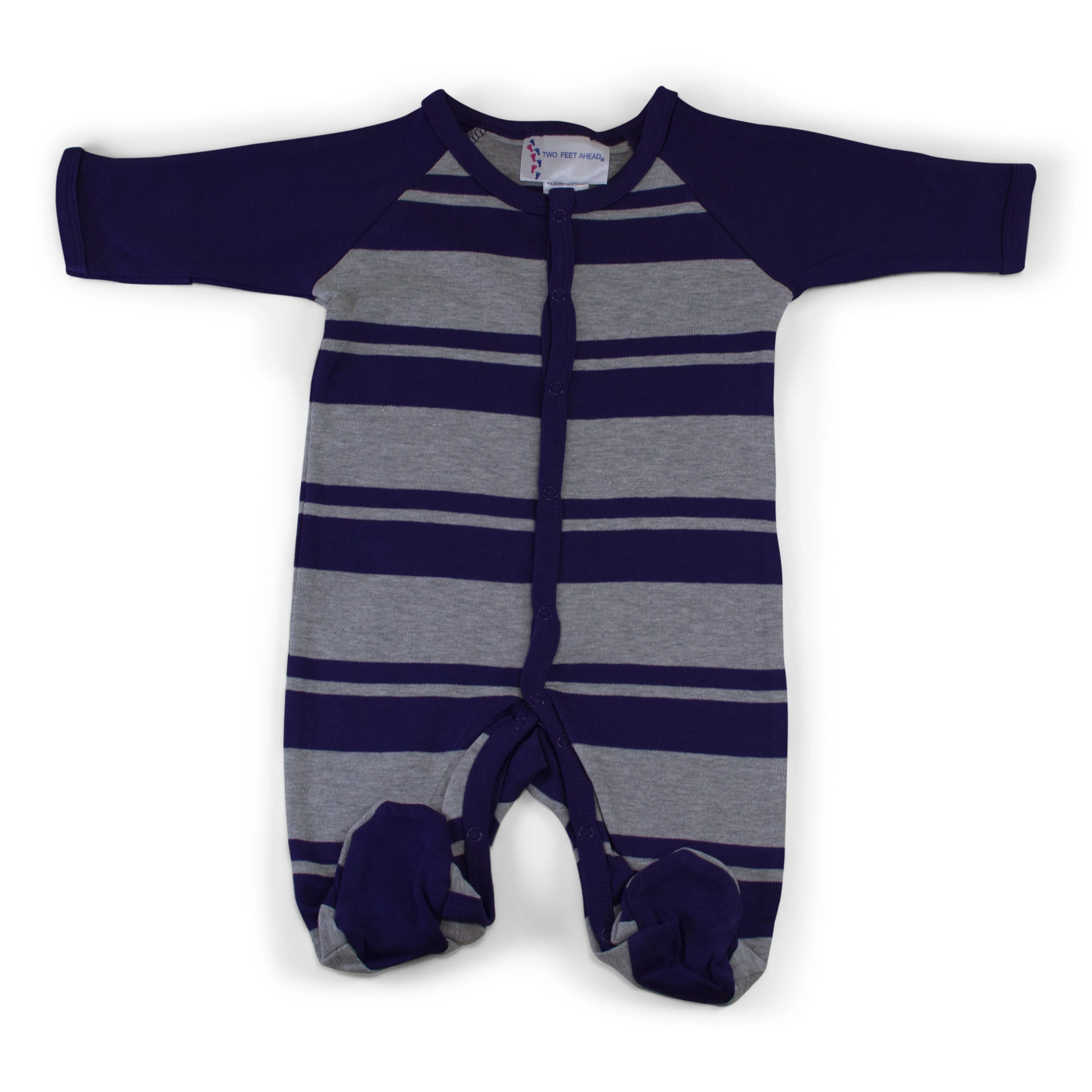 NEBRASKA Infant Rugby Footed Romper