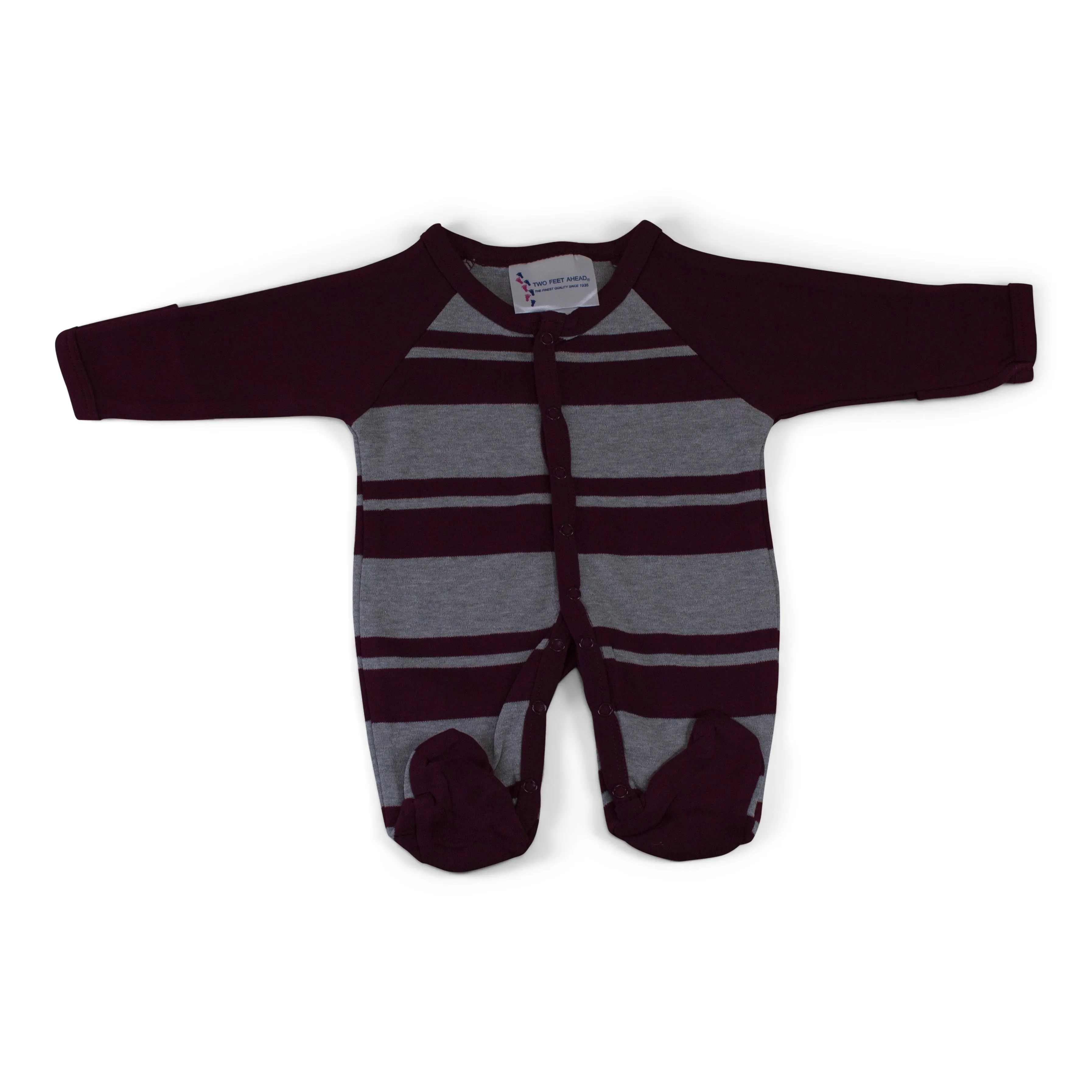 NEBRASKA Infant Rugby Footed Romper