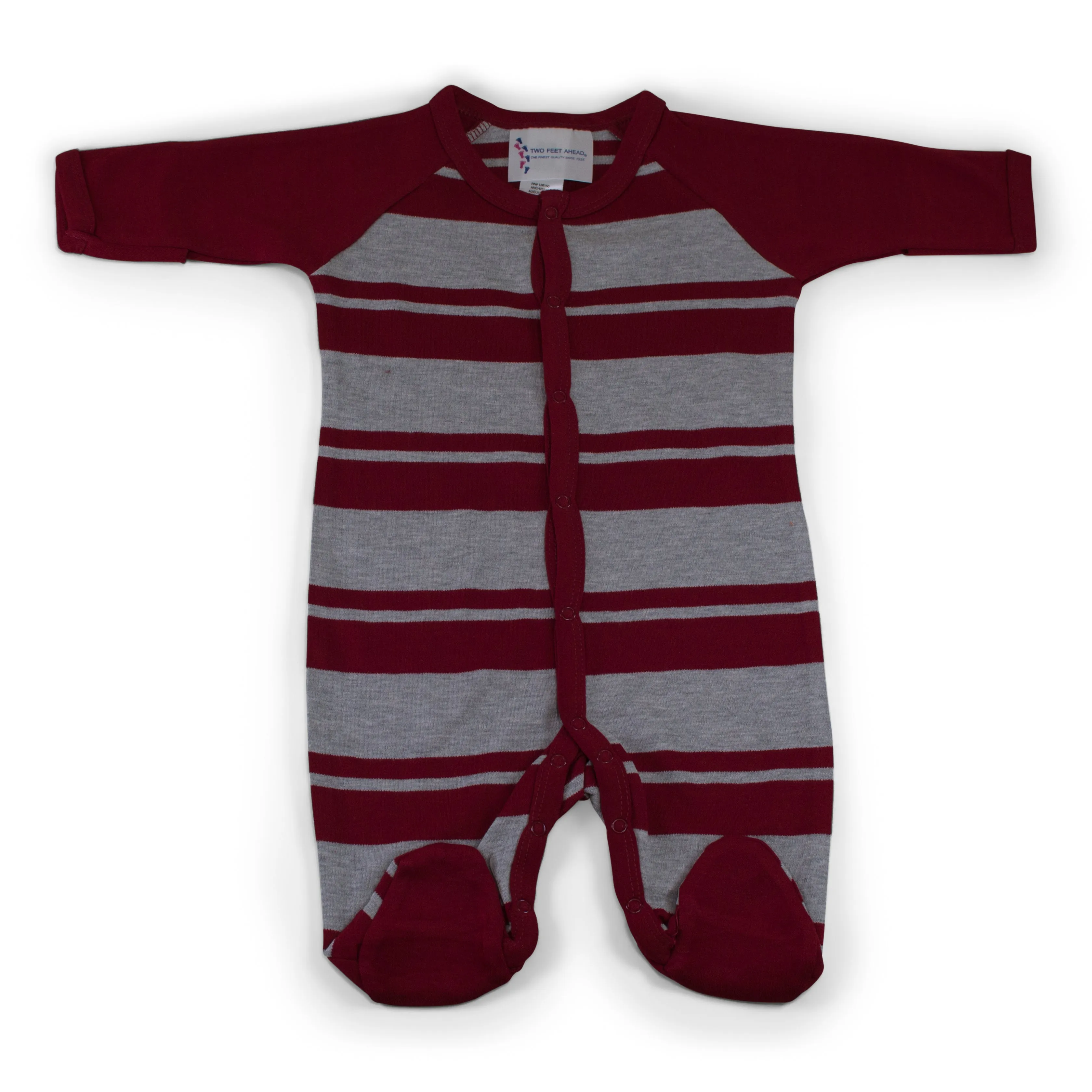 NEBRASKA Infant Rugby Footed Romper