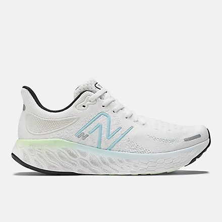 New Balance Women’s Fresh Foam X 1080v12 White with Beach Blue