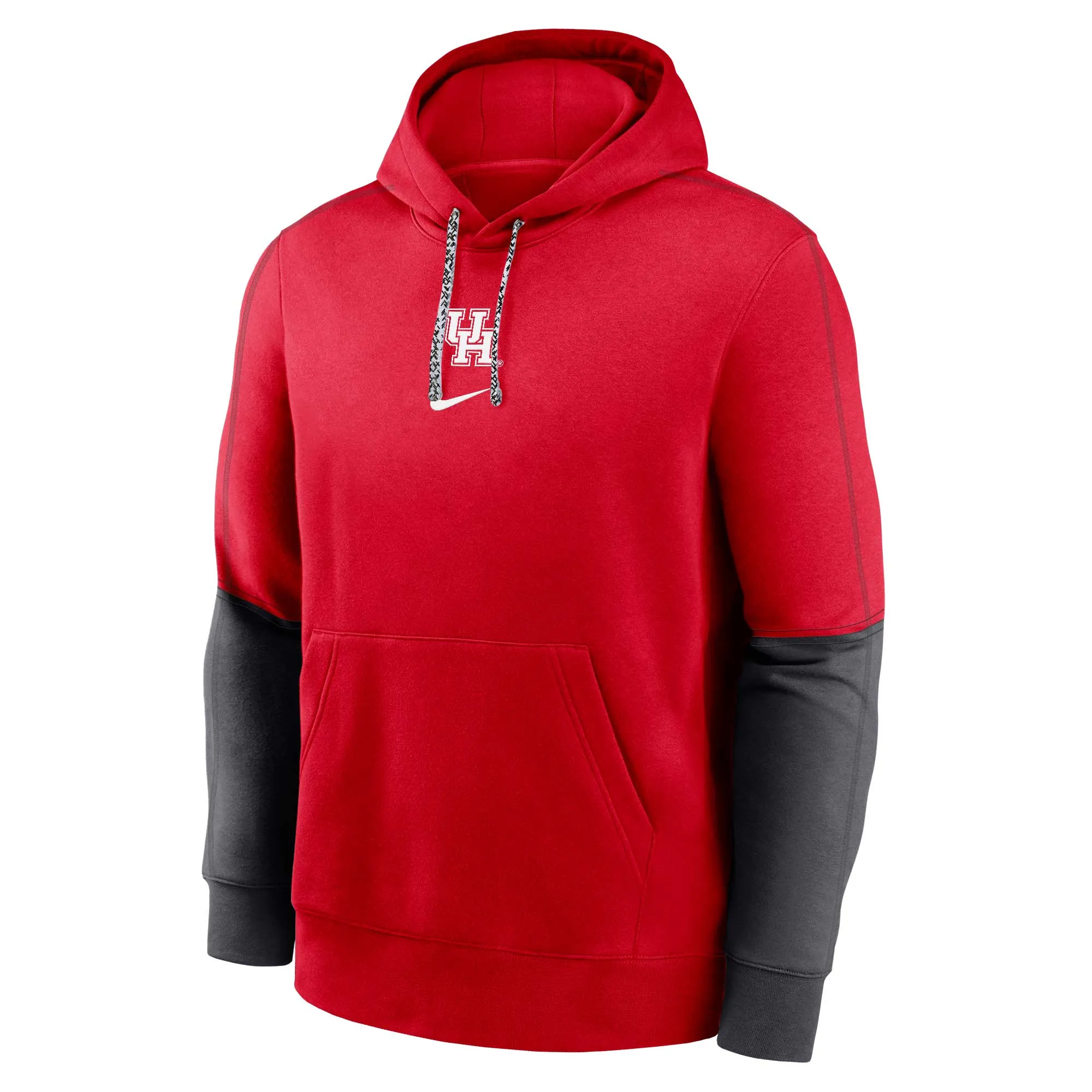 Nike Houston Cougars Red 2024 Sideline Club Pullover Hoodie