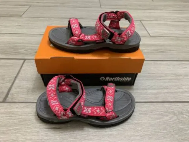 Northside sandals seaview sport fuchsia gray size 12 toddler