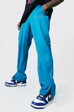 Official Man Tricot Joggers With Split Hem | boohooMAN UK