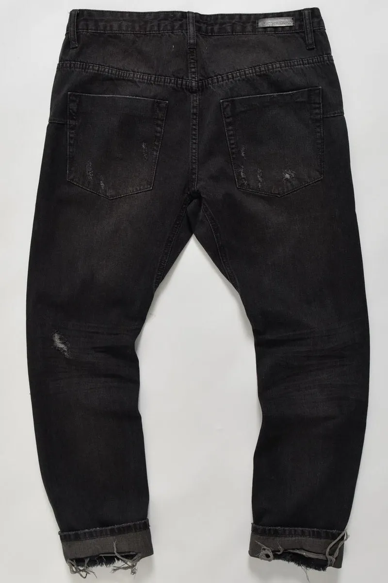 OneTeaspoon MENS BLACK METAL MR WHITES JEANS