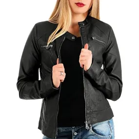 ONLY Women’s Bandit Pu Biker Noos Jacket