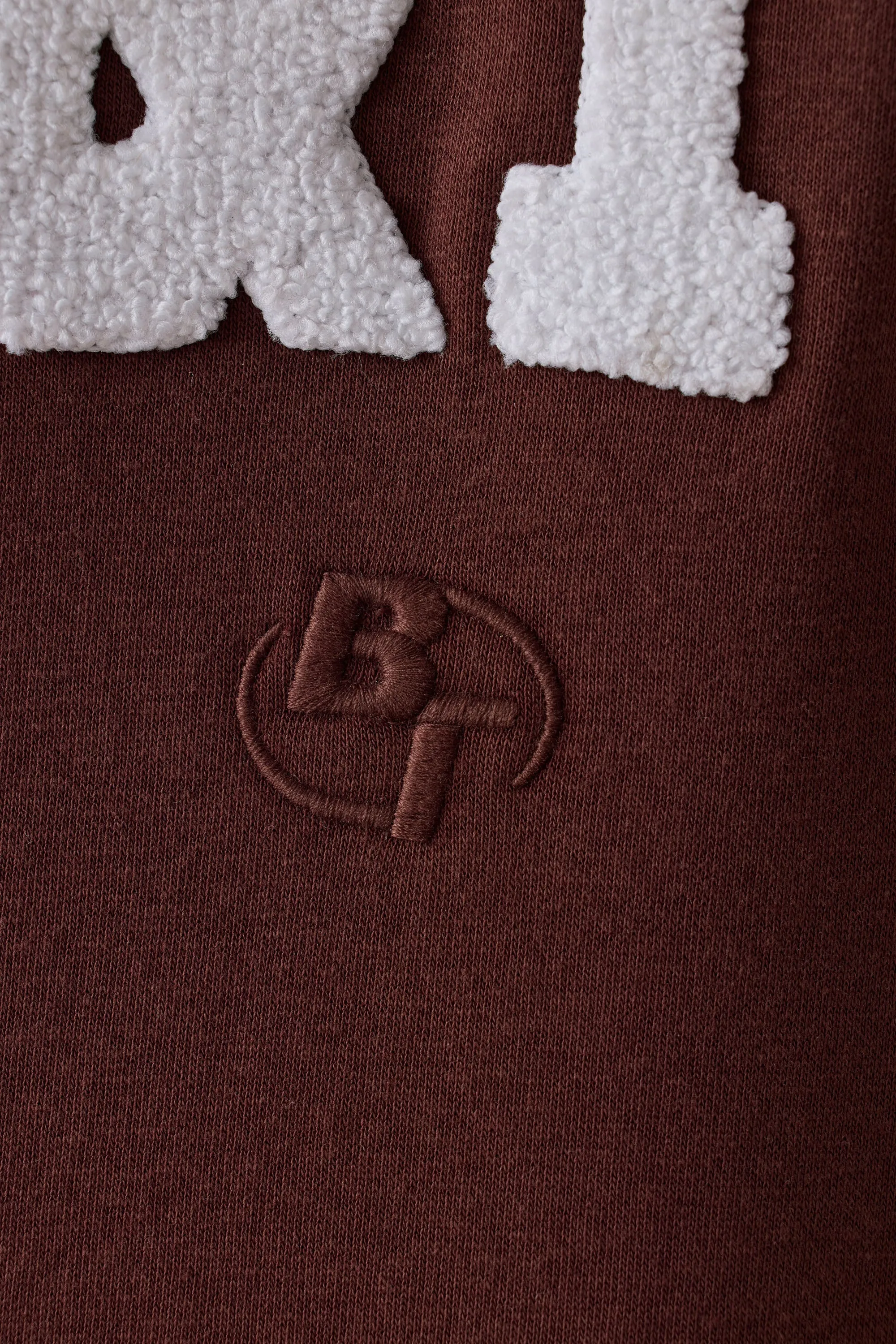 Oversized Hooded Sweatshirt in Mahogany