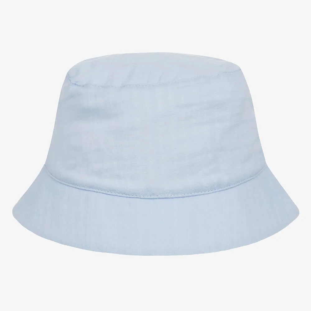 Pale Blue Organic Cotton Bucket Hat