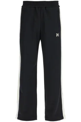 PALM ANGELS contrast band joggers with track in