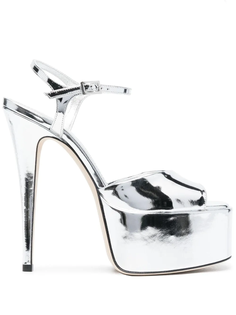 Paris Texas    Paris Texas Pamela Mirror Leather Platform Sandals