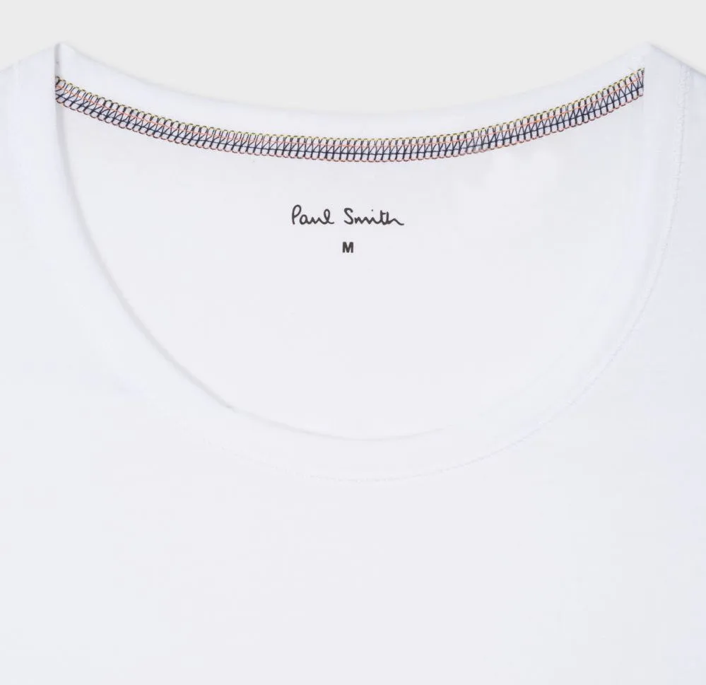 Paul Smith - Men's Crew Neck Pima Cotton Short Sleeve Vest in White