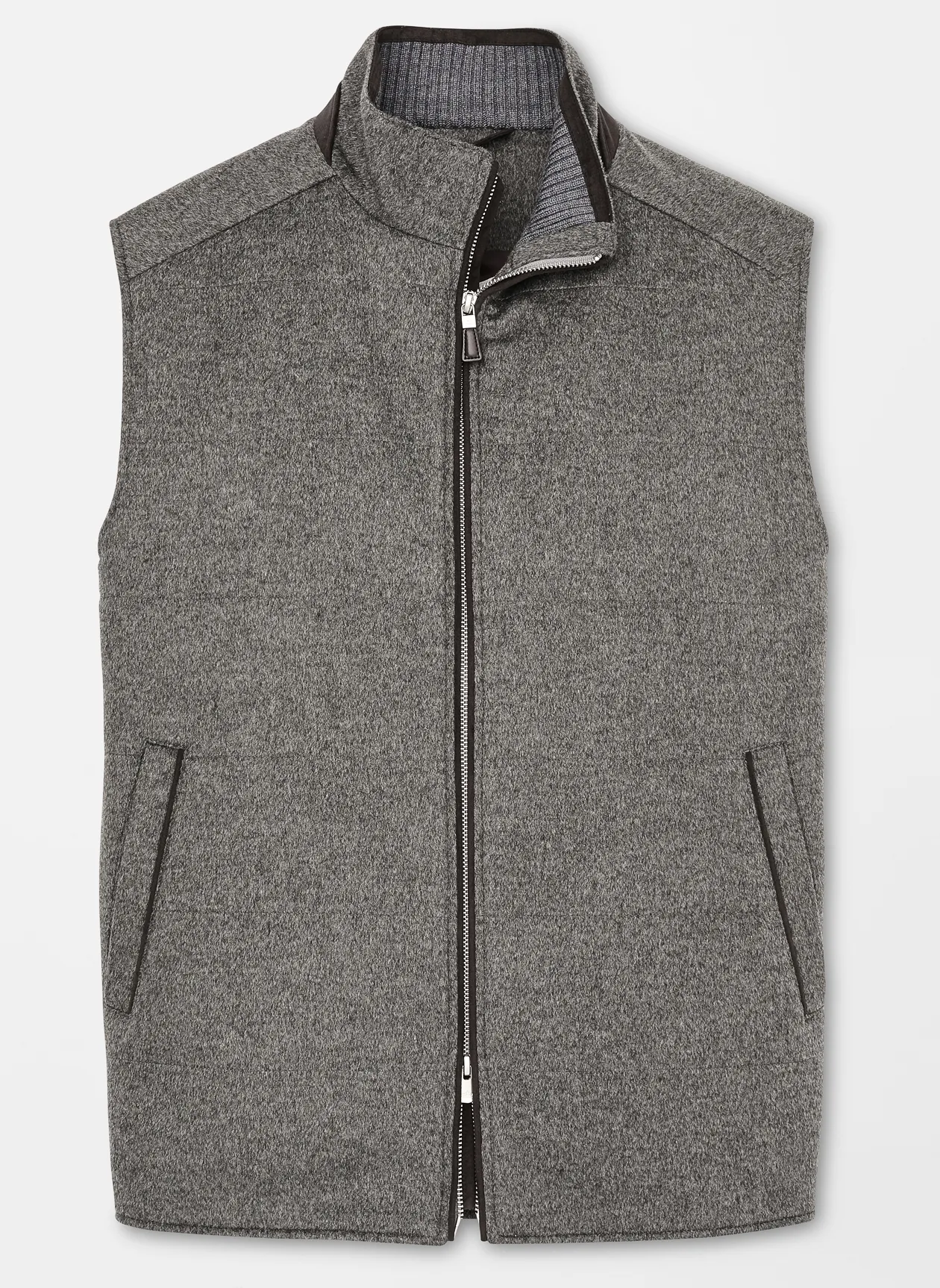 Peter Millar Crown Fleece Darien Vest- Smoke 