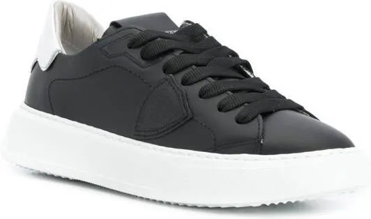 Philippe Model Paris side logo patch sneakers Black