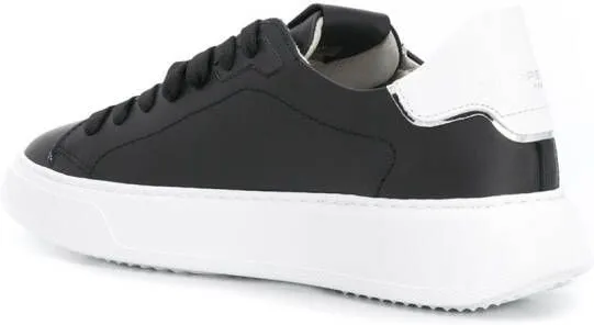 Philippe Model Paris side logo patch sneakers Black