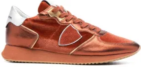 Philippe Model Paris TRPX leather low-top sneakers Orange