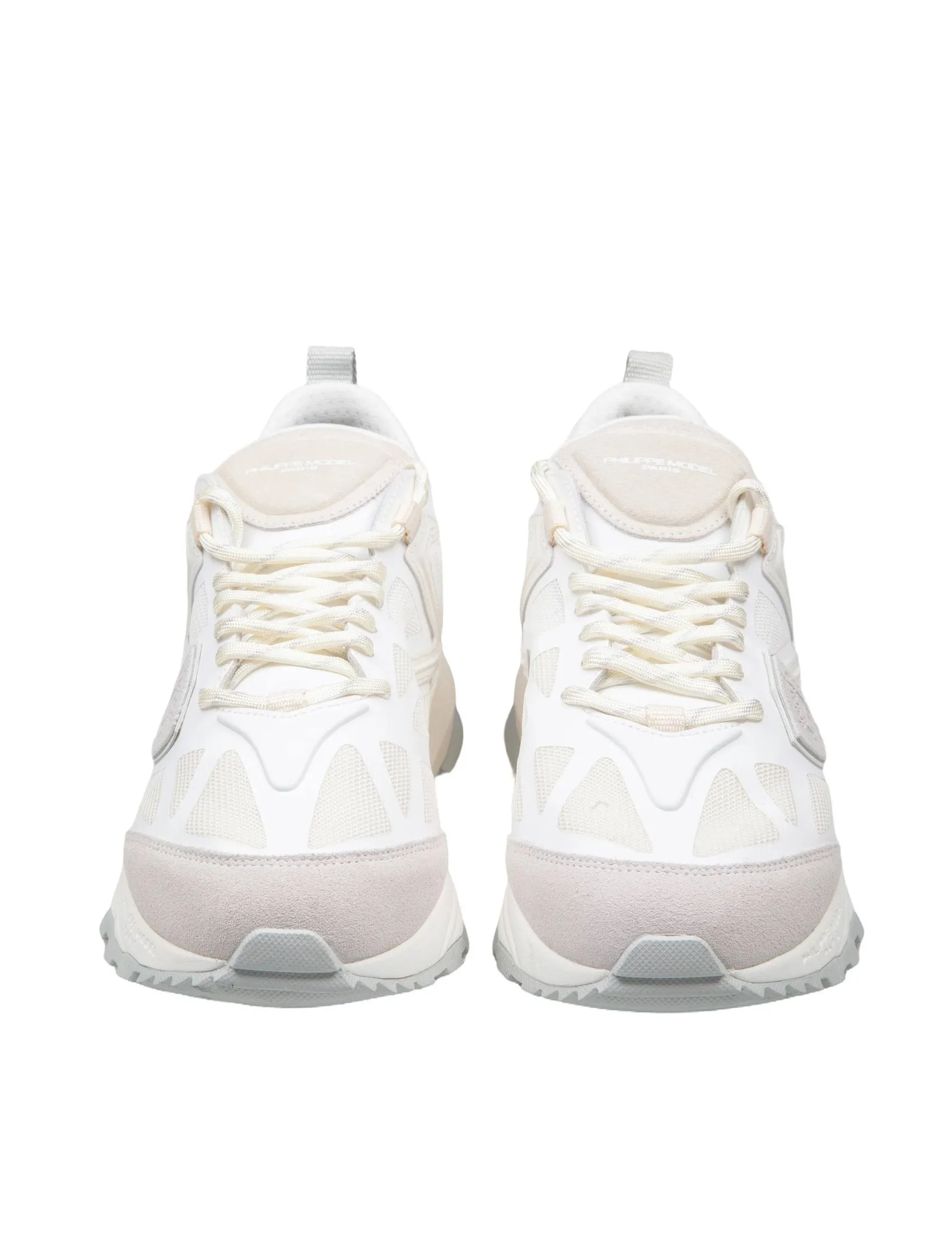 PHILIPPE MODEL SNEAKERS ROCX LOW IN MESH WHITE COLOR