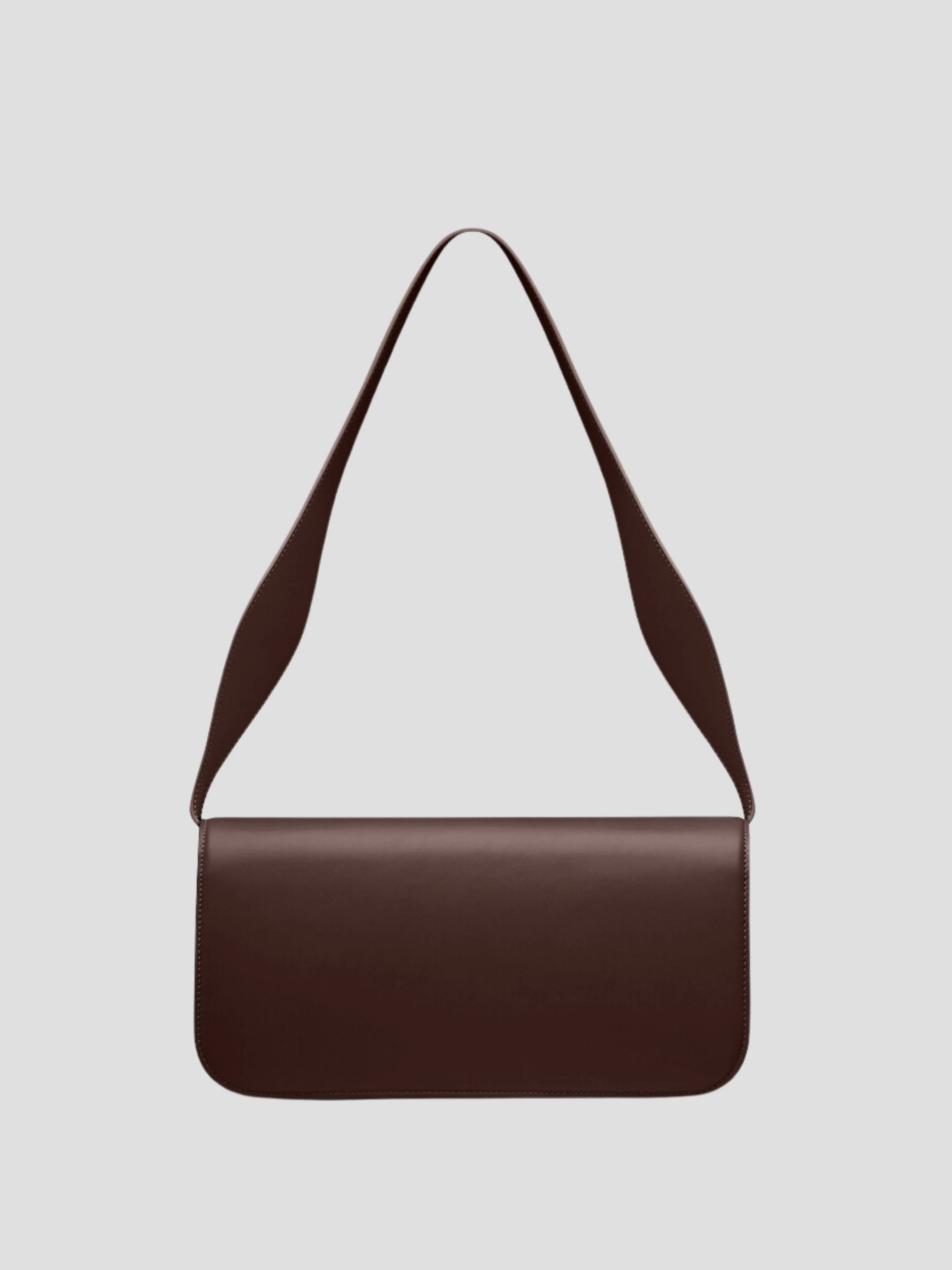 Phoenix Chocolate Baguette Leather Baguette Bag