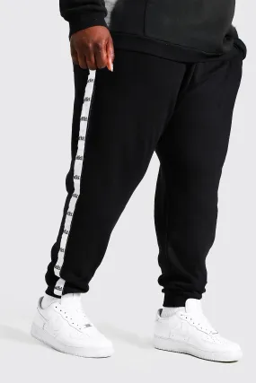 Plus Regular Fit Joggers With Offcl Side Tape